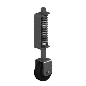 FG 368mm Heavy Duty Spring Loaded Gate Wheel - Black