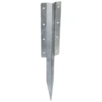 Galvanised Double Sleeper Straight Support Spike