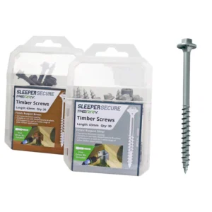 Silver Sleeper Screws 63mm - Hex Head - (30)