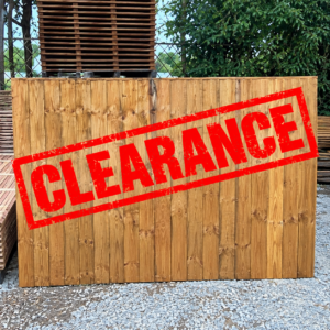 2nd Grade Heavy Duty Featheredge Fence Panel 6' x 5'